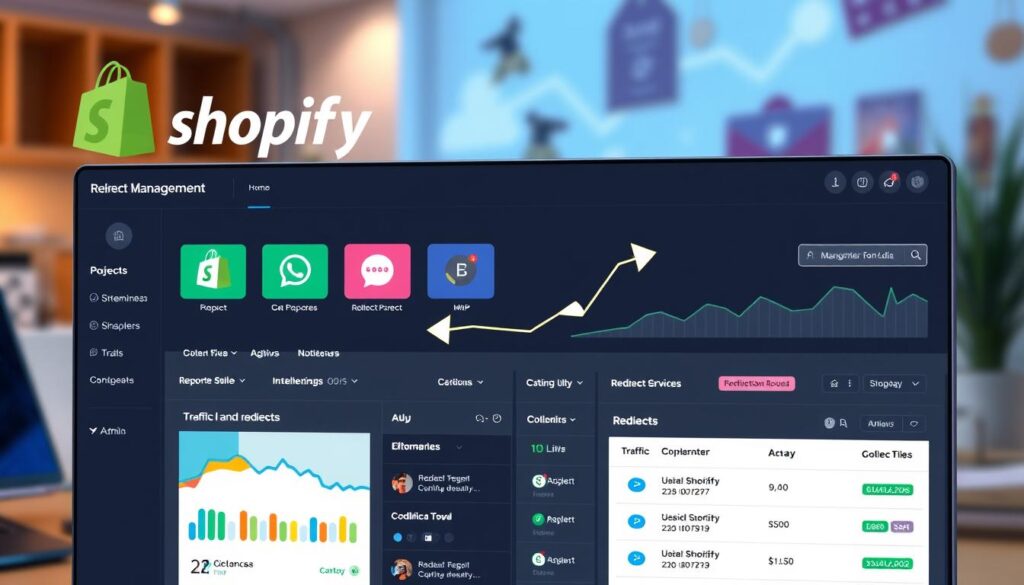 Shopify admin redirect management