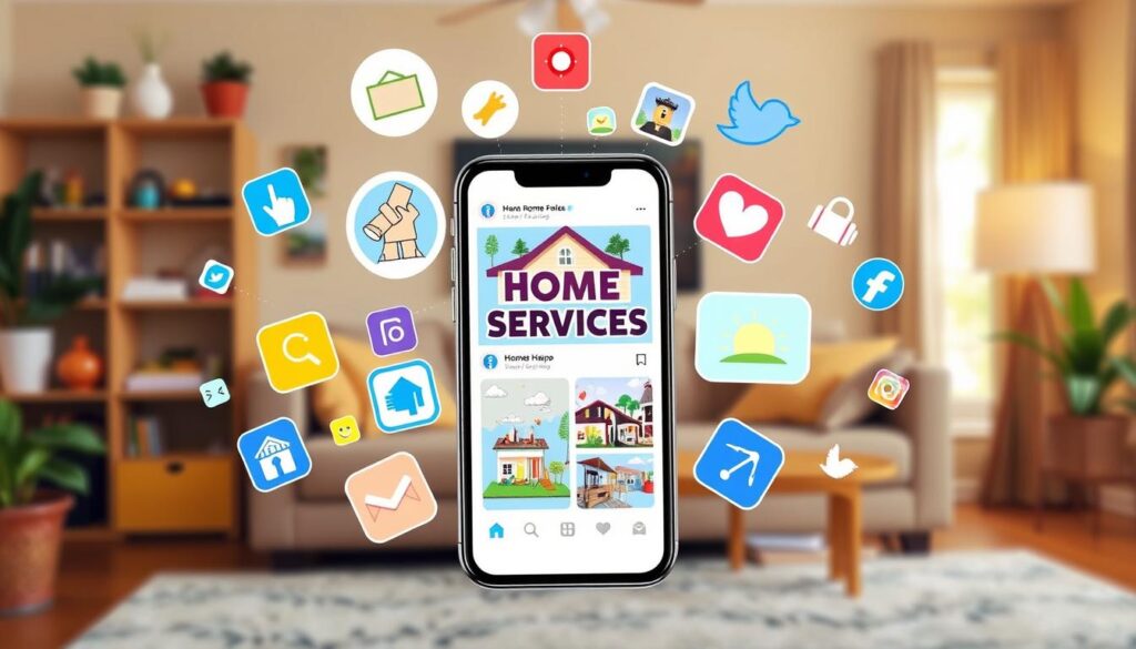 social media marketing for home services