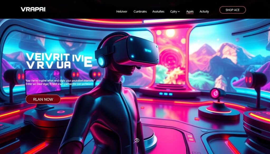 Immersive Virtual Reality Website Design