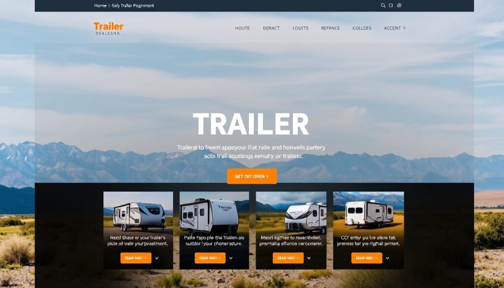 trailer dealer web design